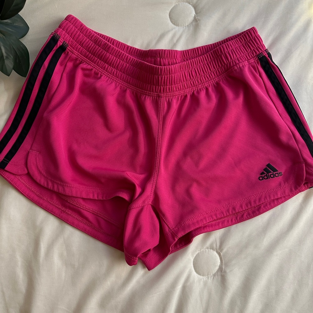 Adidas Women's Bright Pink Athletic Shorts